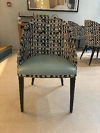 Chaise Tapissée à Motifs