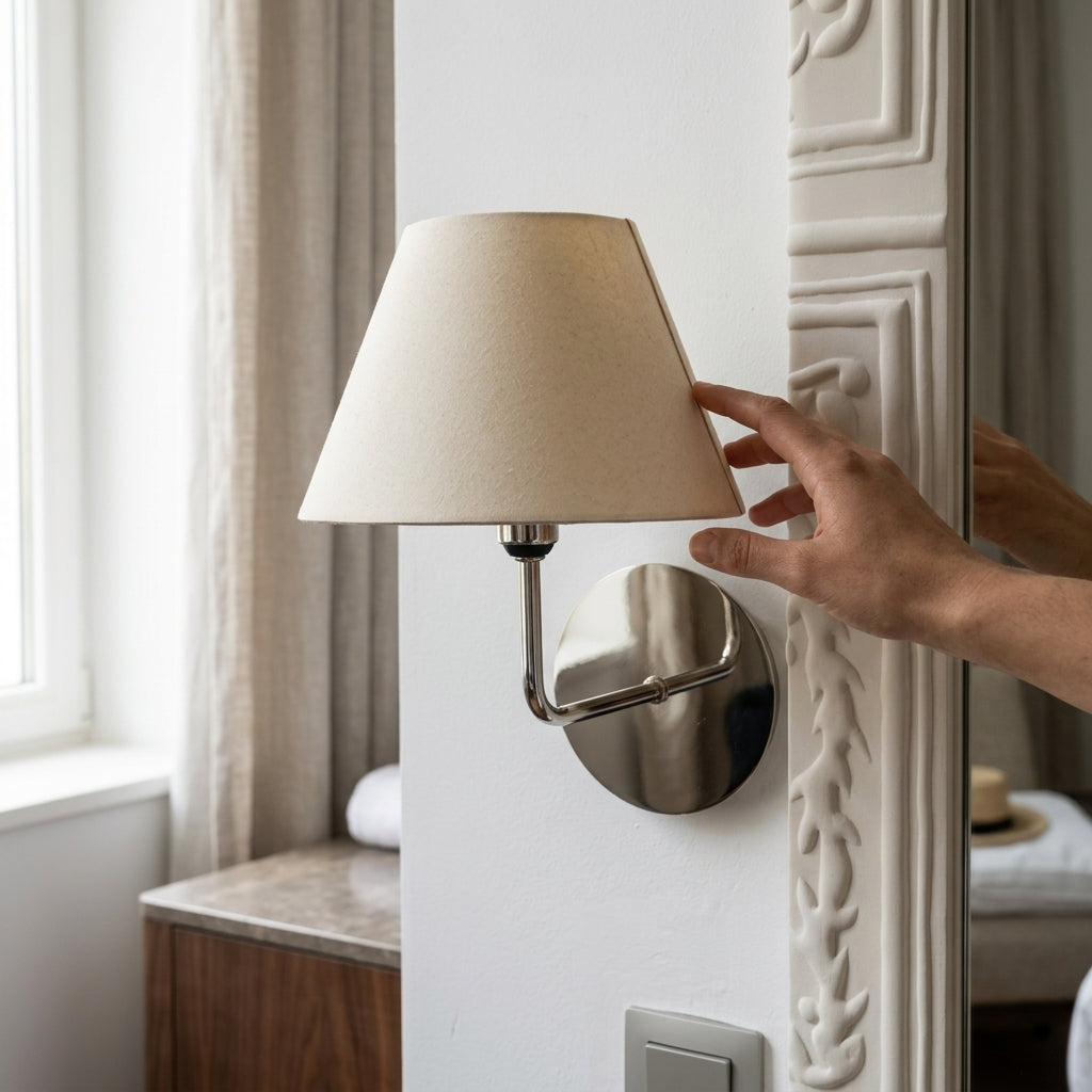 Applique Murale Beige Abat-Jour Cosy