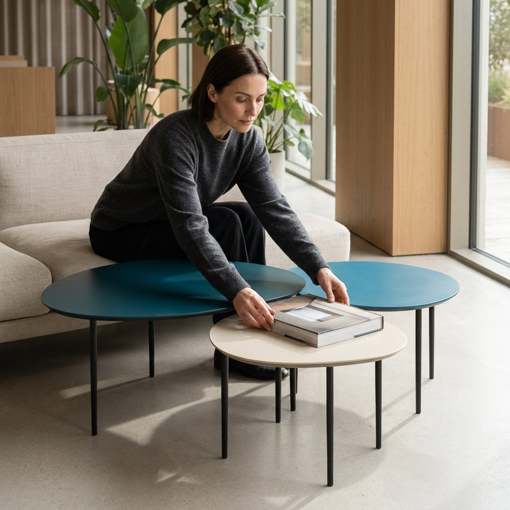 Lot de 3 Tables Gigognes Modulables