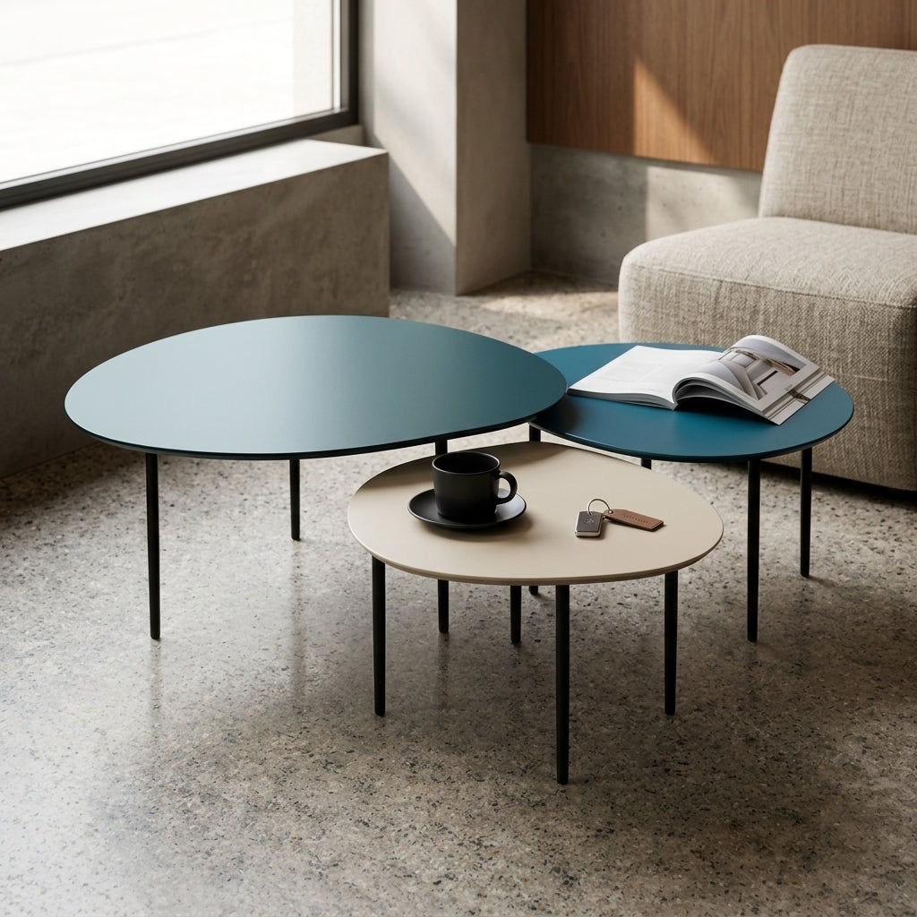 Lot de 3 Tables Gigognes Modulables